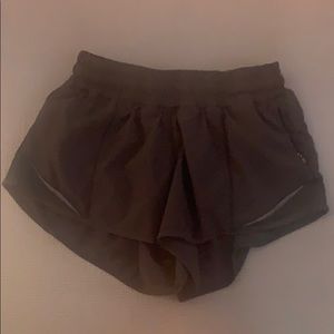 Black size 4 hotty hot lululemon shorts